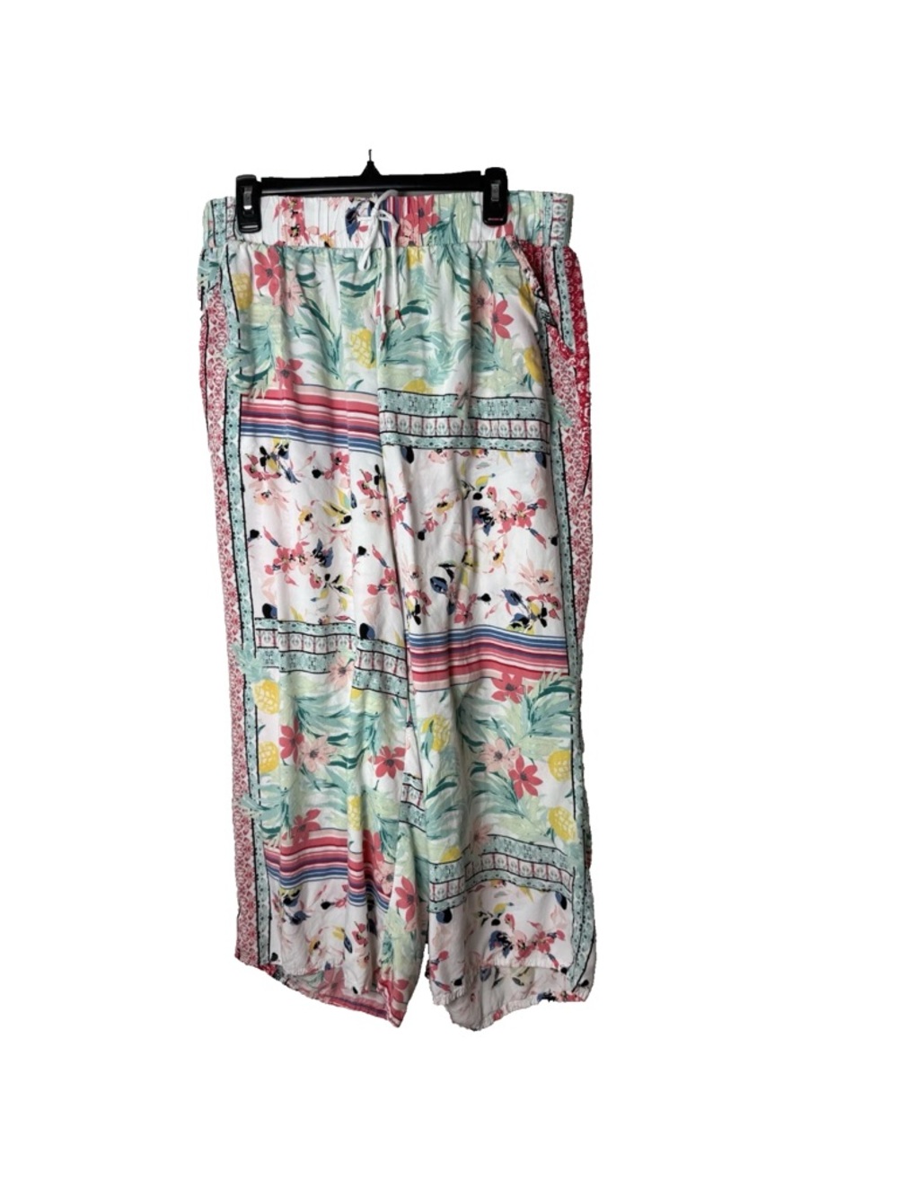 Sleep by Cacique Women's Pajama Lounge Pants Size 18 20 Wide Leg Tropical Floral
